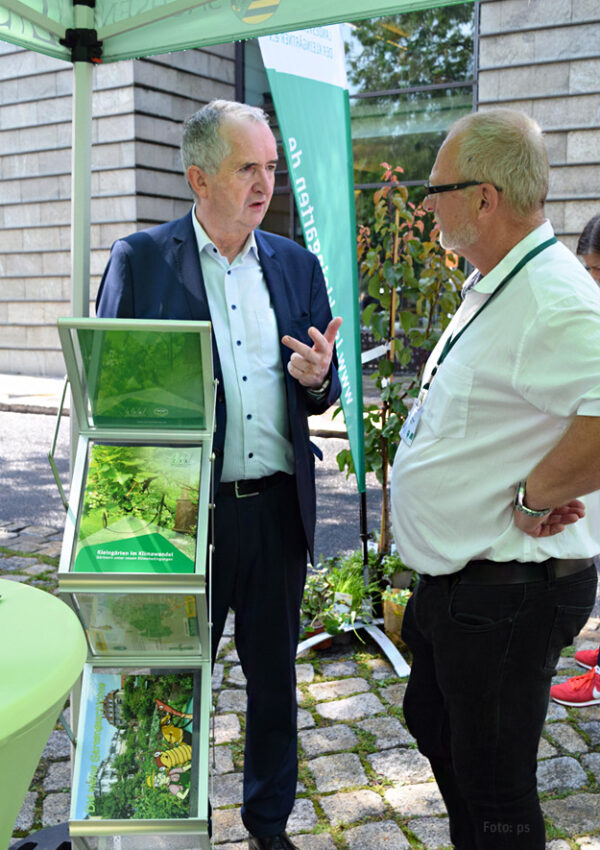 Regionalminister Thomas Schmidt im Gespräch mit LSK Präsidenten