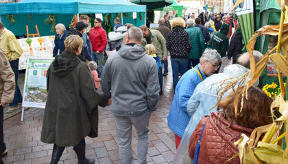 Großer Besucherandrang auf der Kleingärtnermeile