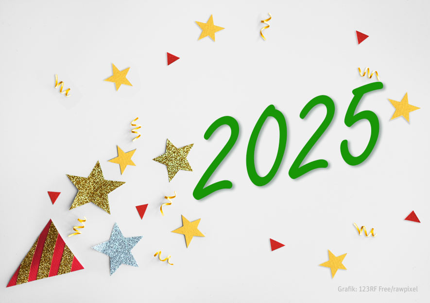 Für alle Gartenfreunde ein gesundes und erfolgreiches Jahr 2025!